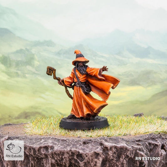 Amlund Maegon Wizard Miniature – A Timeless Spellcaster for Fantasy Tabletop Games - We Print Miniatures