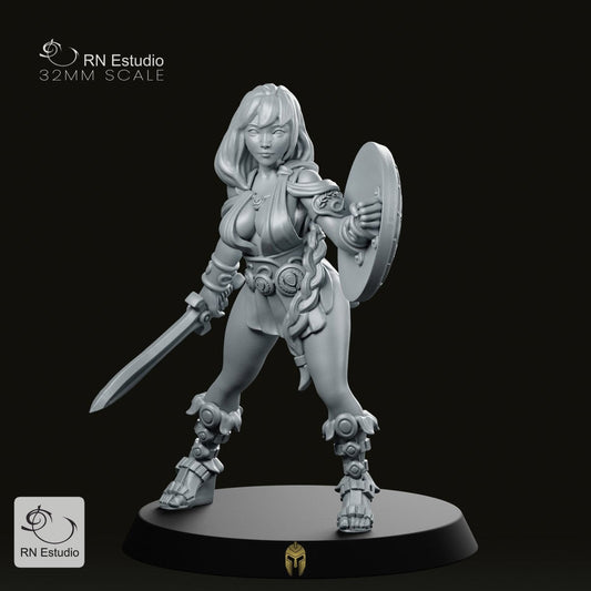 Artemisa Warrior Miniature – Graceful, Tactical, and Battle-Ready - We Print Miniatures