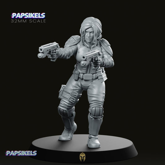 Brave Upholder Triss – Cyberpunk Miniature - We Print Miniatures