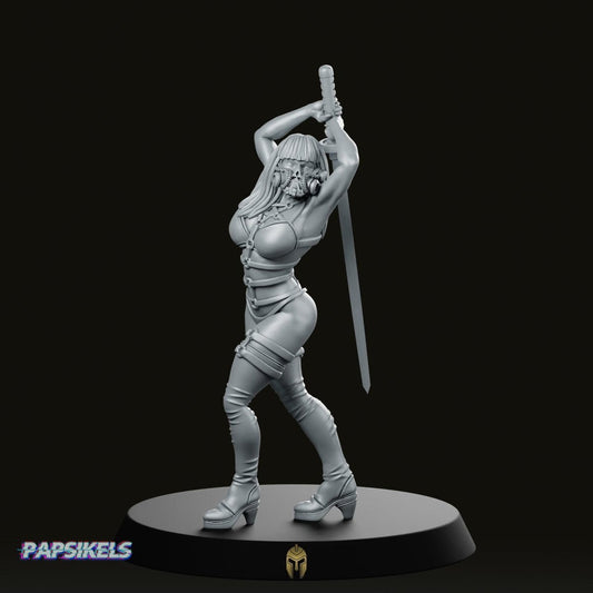 Haleena Perez, Death Stripper – Lethal Sci-Fi Miniature for Tabletop Wargames - We Print Miniatures