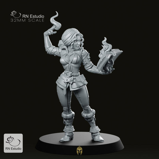 Mage Silveria Sorceress – A Fiery Force in Fantasy Tabletop Games - We Print Miniatures