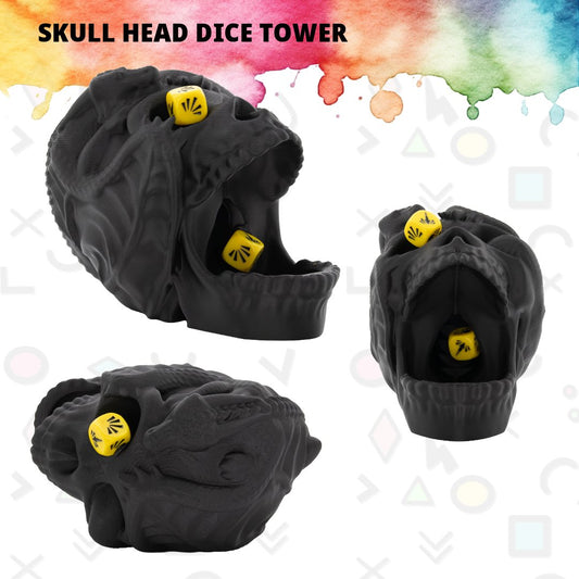 Skull Dragon Dice Tower – A Menacing Masterpiece for Your Game Table - We Print Miniatures