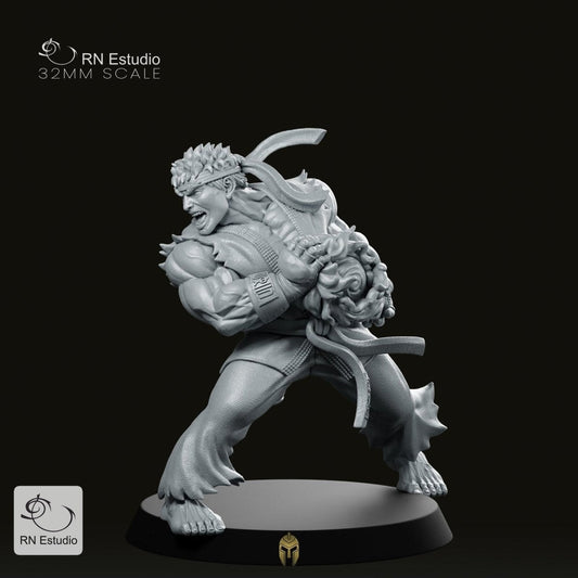 Street Fighter Tatsu Miniature – A Master of Combat and Precision - We Print Miniatures