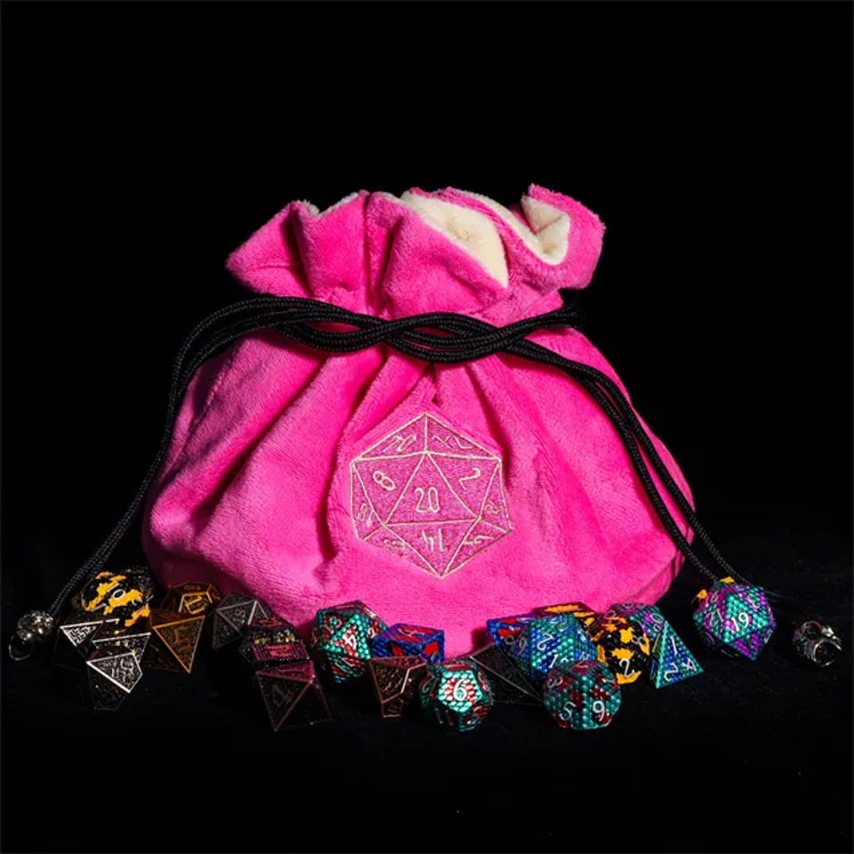 Velvet Vault | Superweiche große Würfeltasche | Rosa