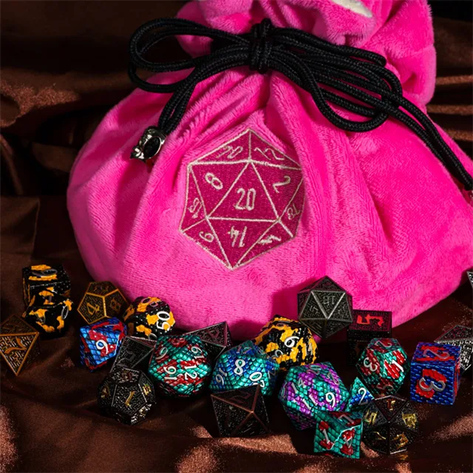 Velvet Vault | Superweiche große Würfeltasche | Rosa