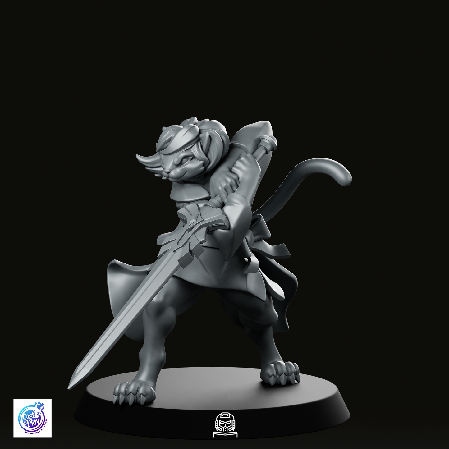 Catfolk Cleric B Miniature