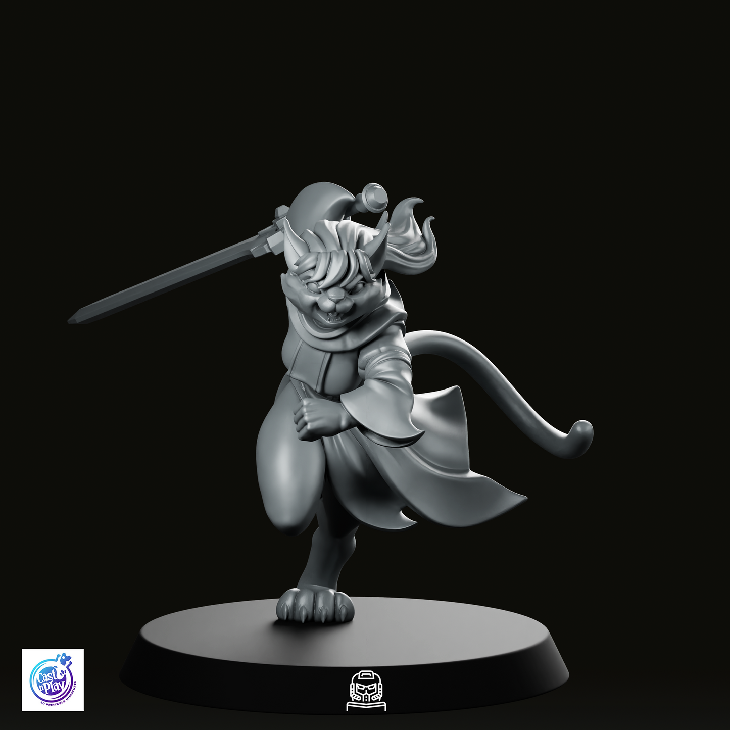 Catfolk Cleric C Miniature