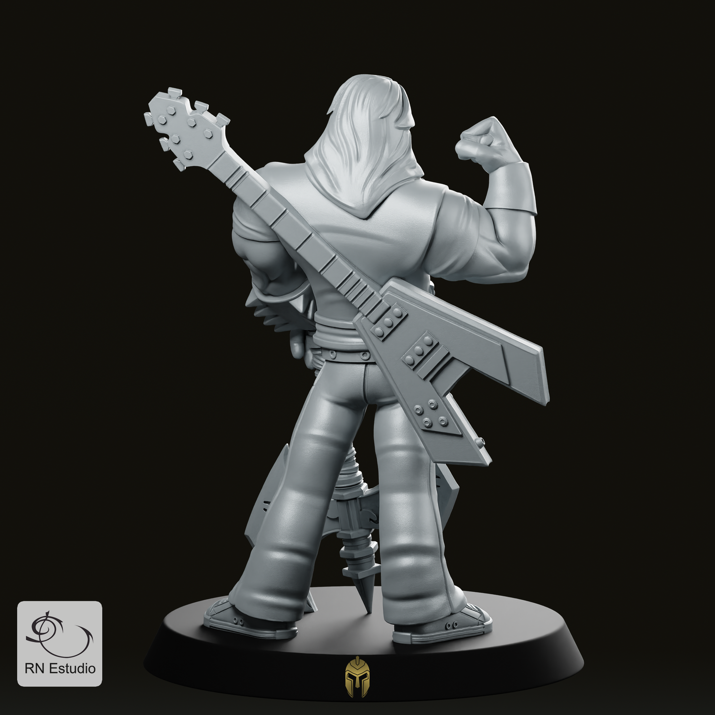 Eddie God Of Rock Miniatur
