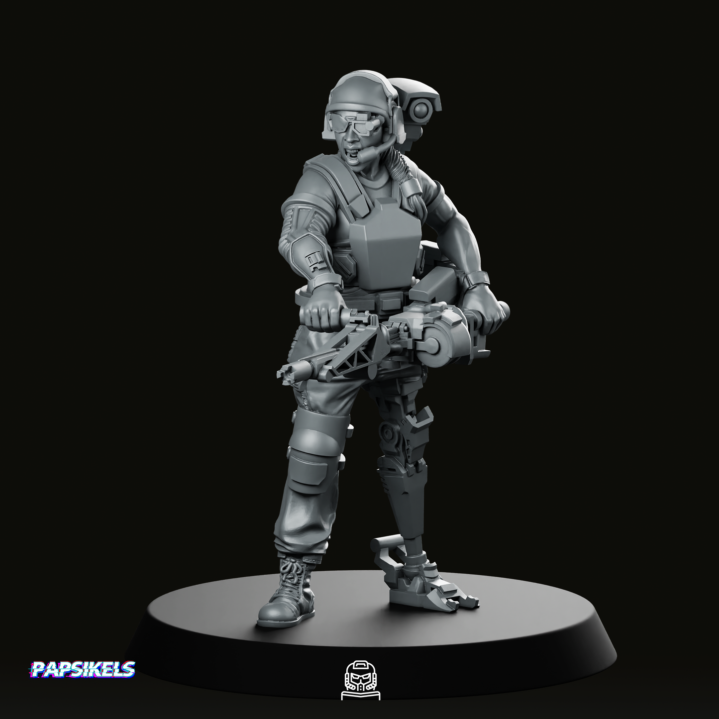 Weibliche Kolonialmarine Pvt Kae Peralta Miniatur