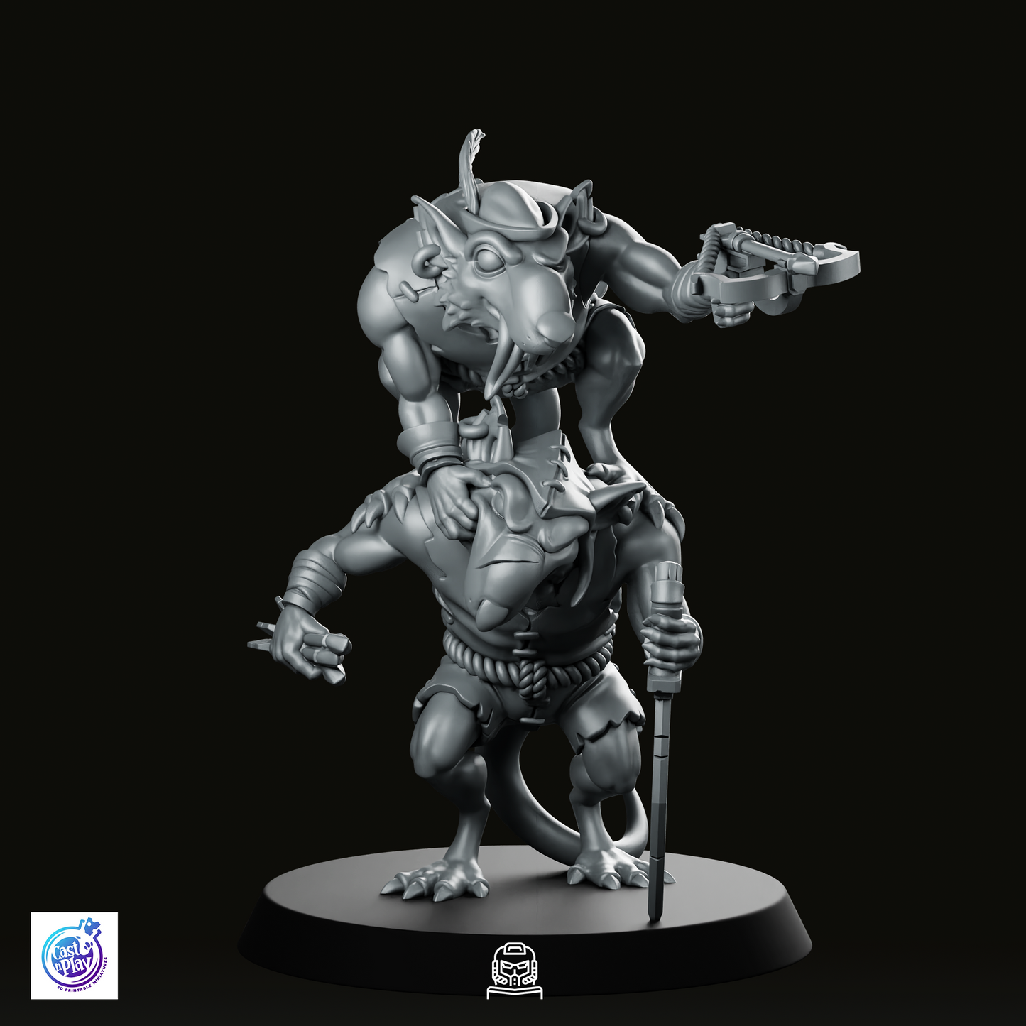Rat Crossbow Duo Miniature