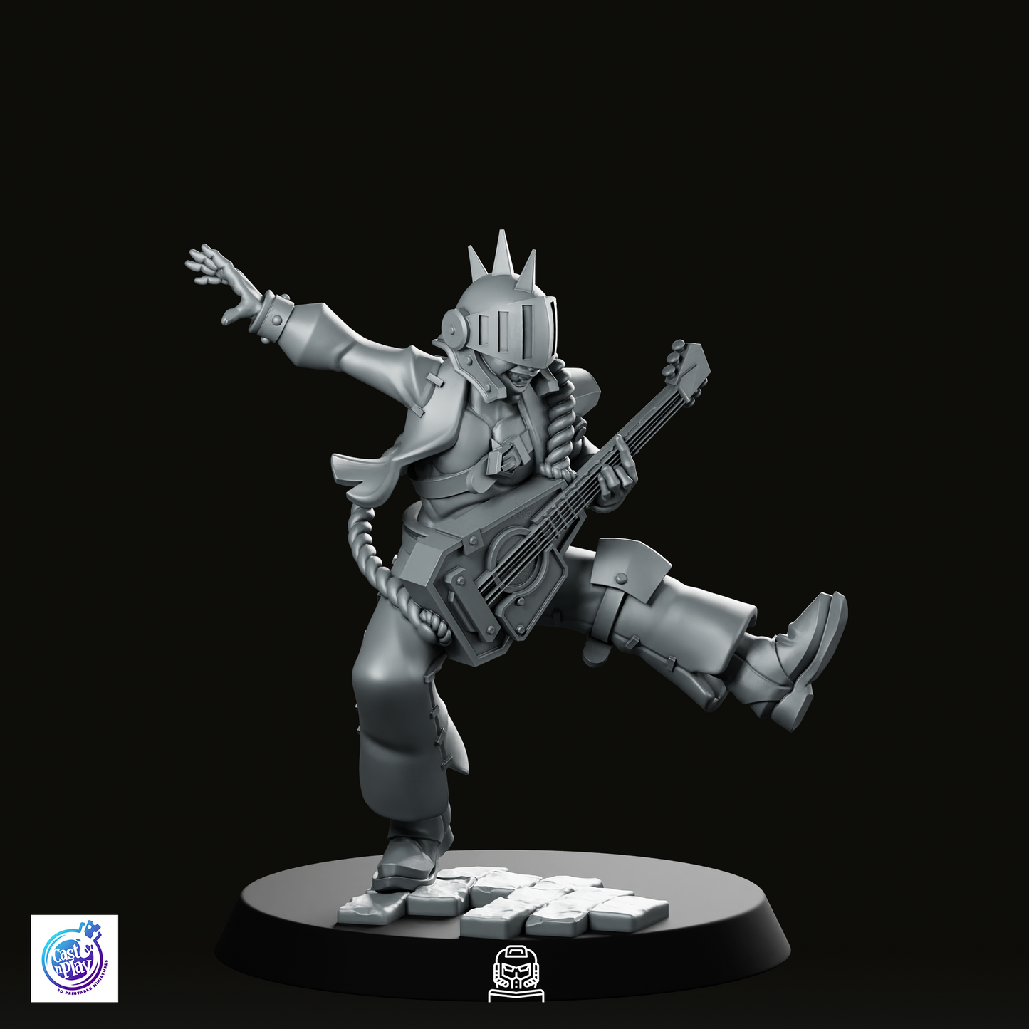 Rocking Lute Bard Miniature