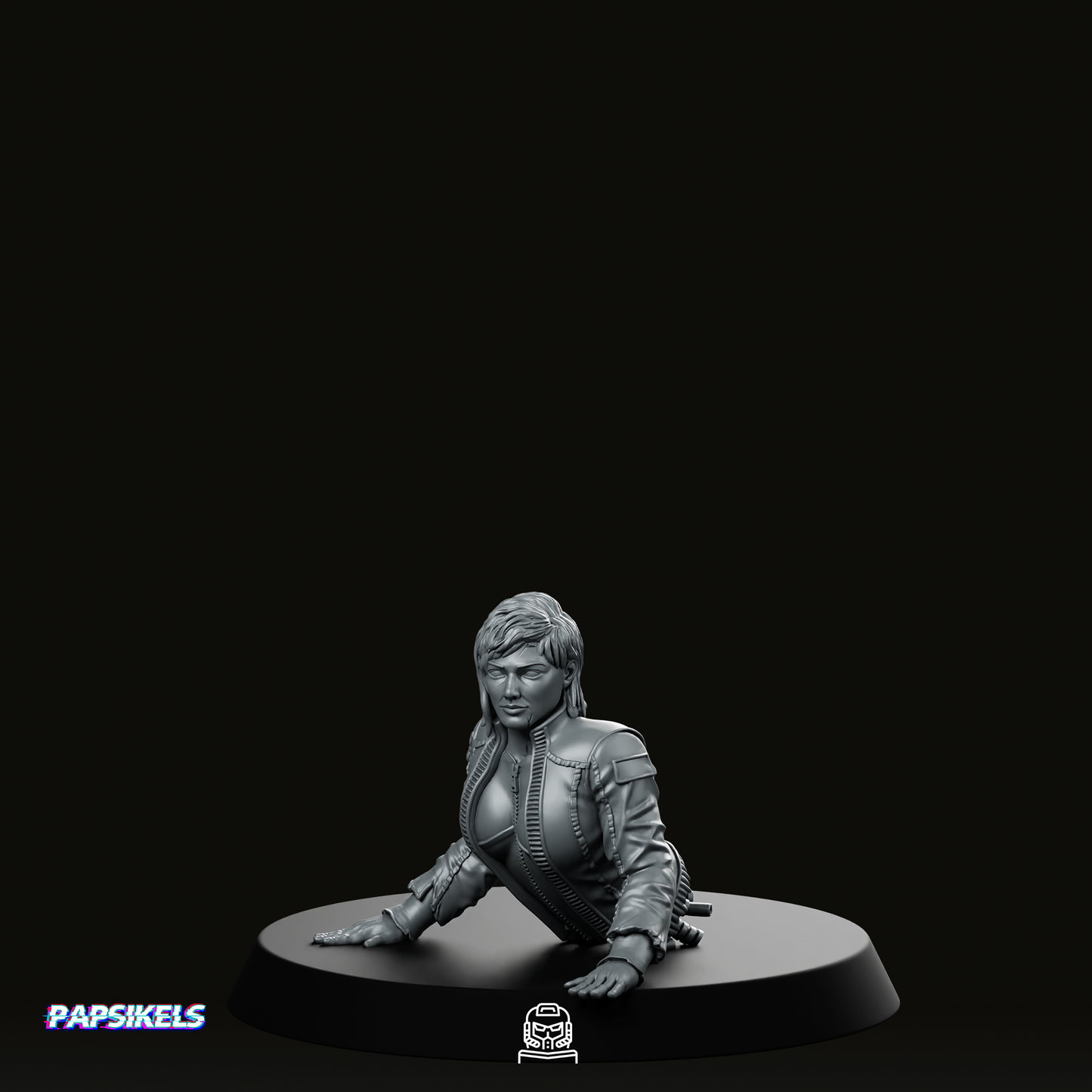 Synthetic Skull Hunter Companion Miniature