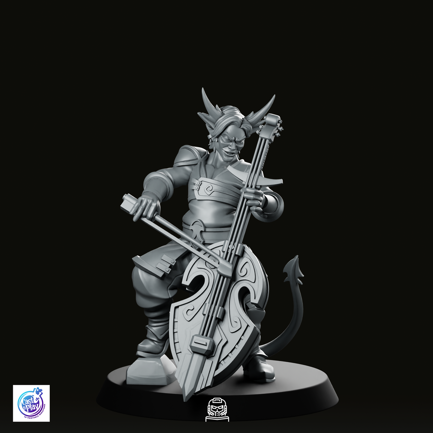 Tiefling Cello Bard Miniature