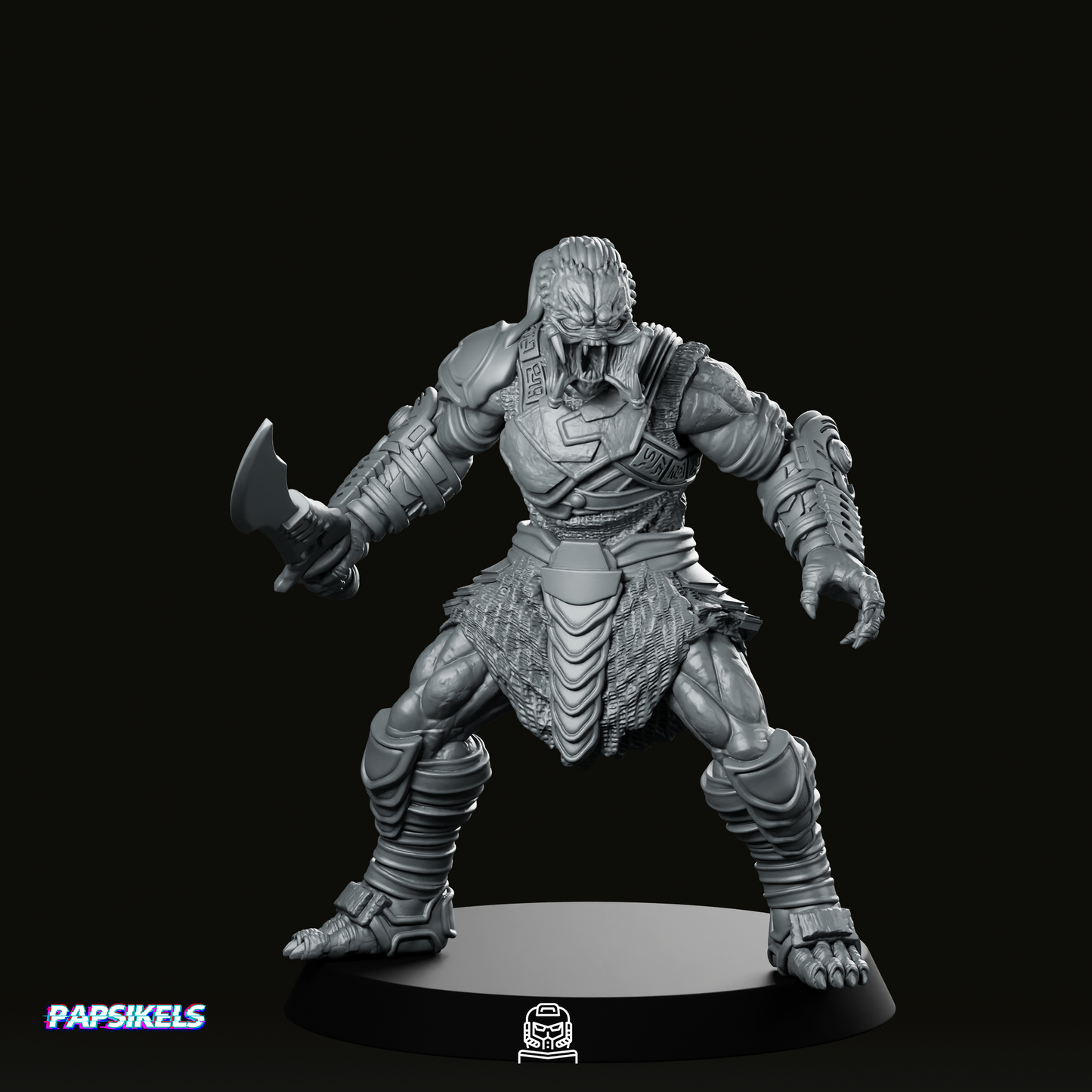 Young Outcast Skull Hunter Dek 4 Miniatur