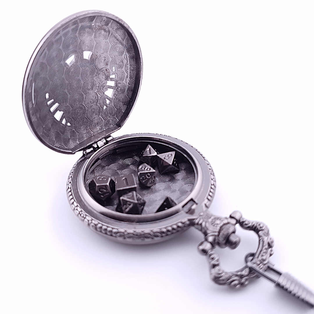 Adventurer's Cache | Pocket Watch Case | Ancient Silver - Tabletop Dominion - We Print Miniatures