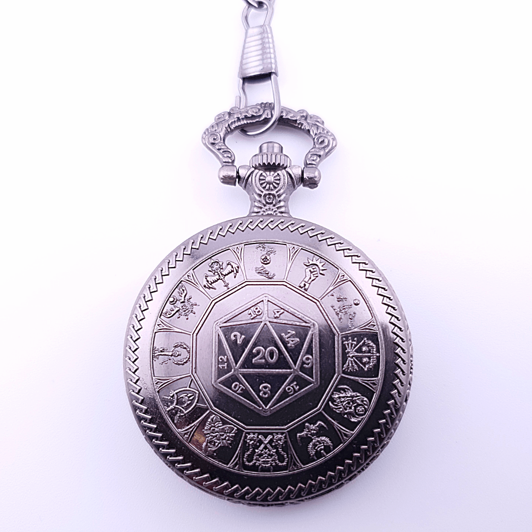 Adventurer's Cache | Pocket Watch Case | Ancient Silver - Tabletop Dominion - We Print Miniatures