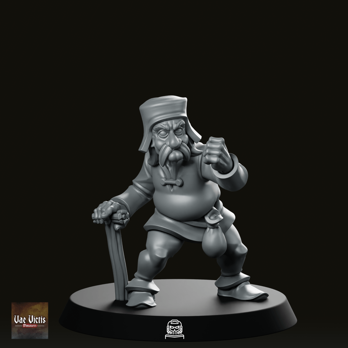 Angry Grandpa Miniature - Vae Victis - We Print Miniatures