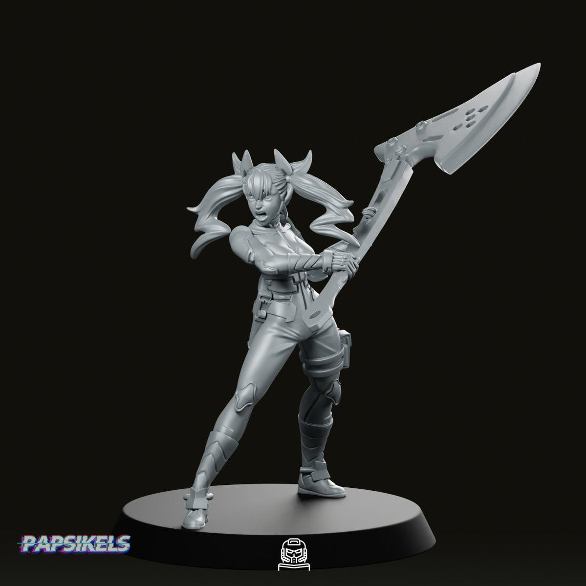 Anti Monster Defence Force 3Rd Division Officer 4 Miniature - Papsikels Miniatures - We Print Miniatures