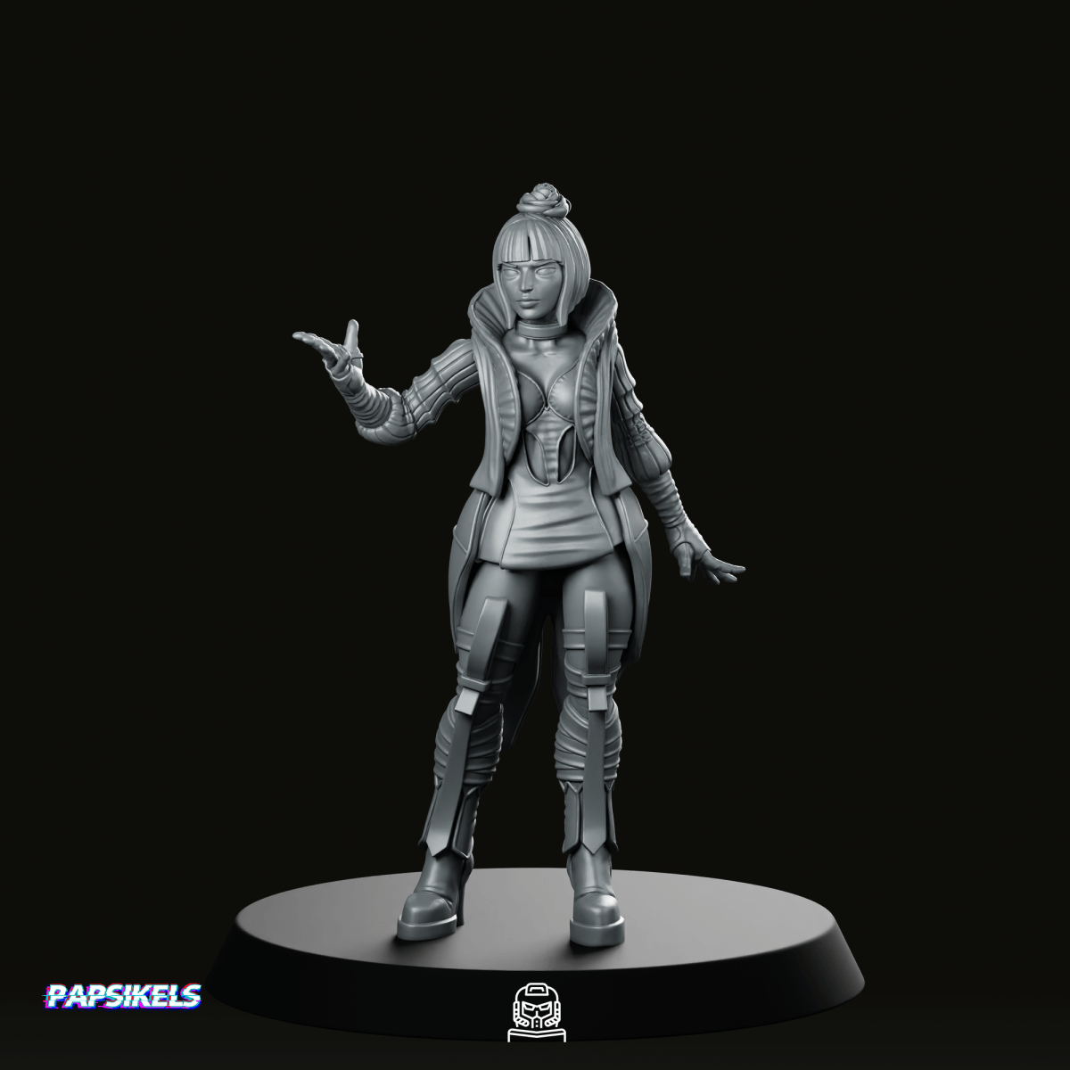 Artificial Intelligence Network Newsreader 3 Miniature - Papsikels Miniatures - We Print Miniatures