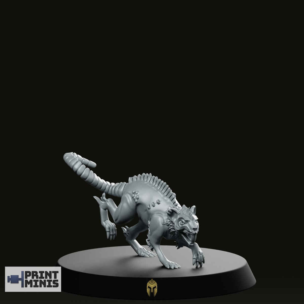 Ash Desert Rat 1 Miniature - We Print Miniatures