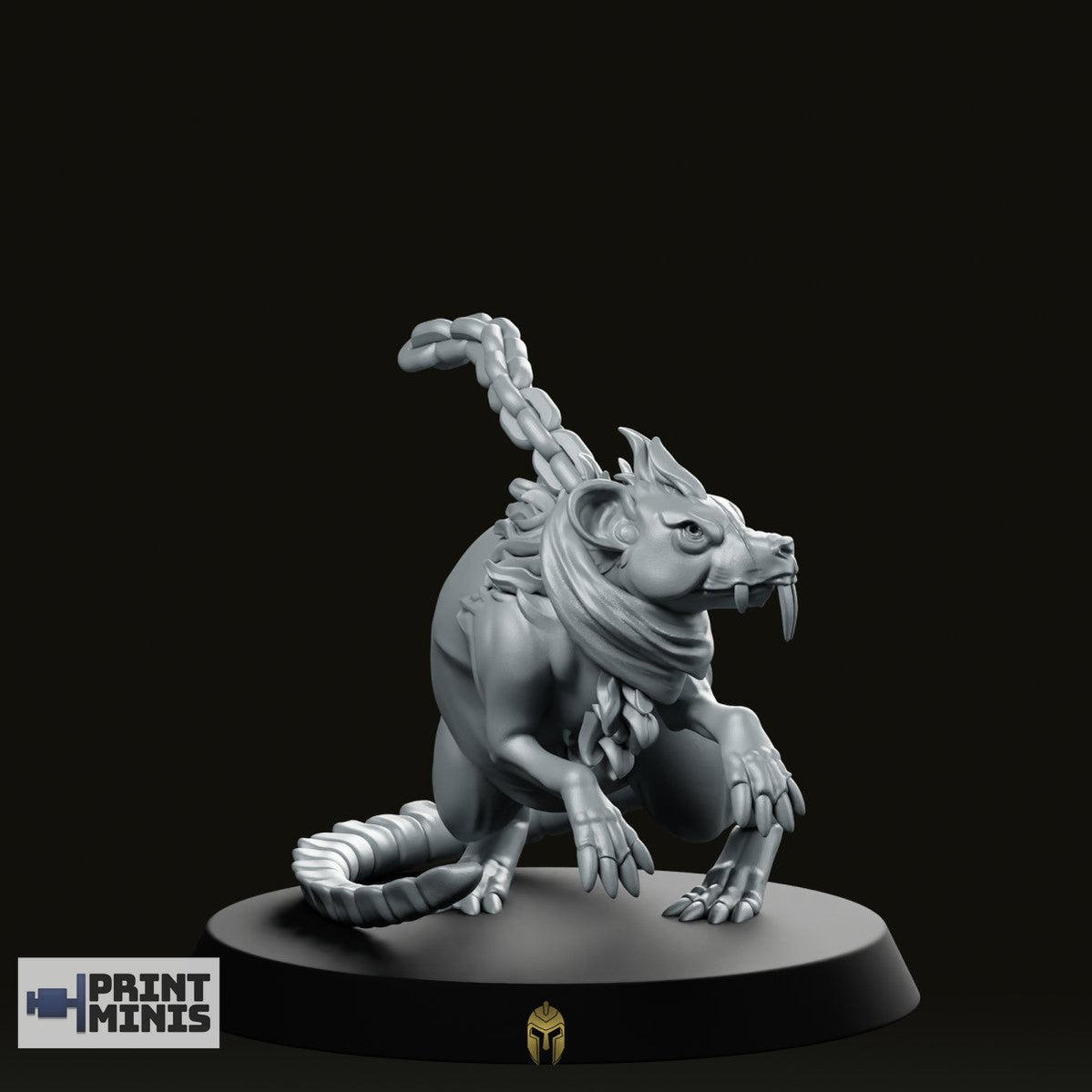 Ash Desert Rat 2 Miniature - We Print Miniatures
