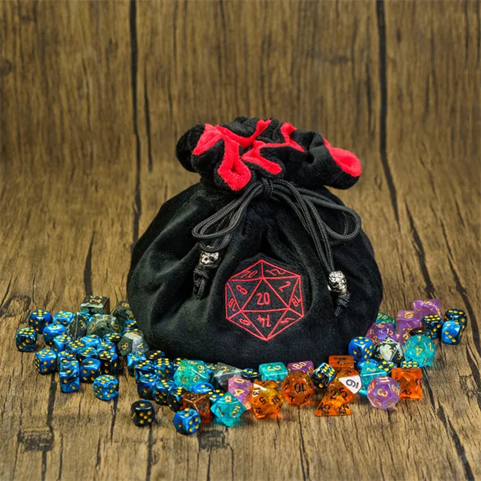 Velvet Vault | Superweiche große Würfeltasche | Schwarz