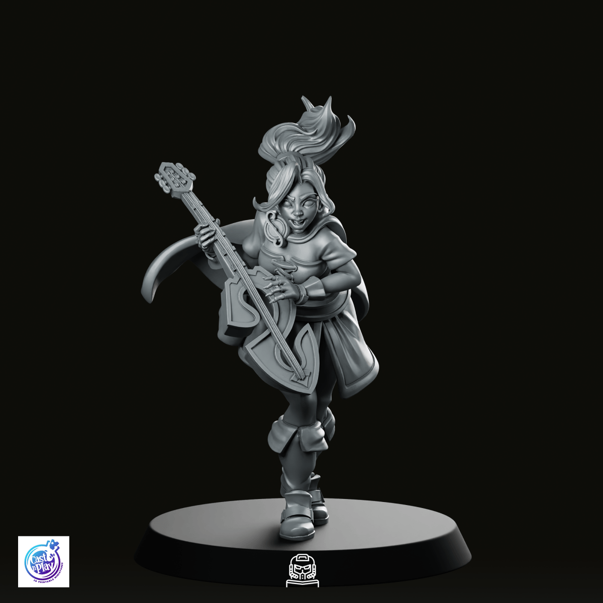 Bard Chanting Miniature - CastNPlay - We Print Miniatures
