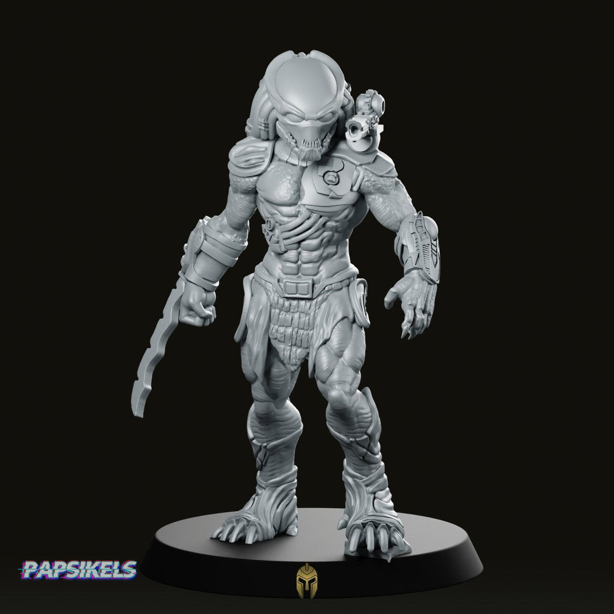 Berserker Skull Hunter 2 Miniature - Papsikels Miniatures - We Print Miniatures