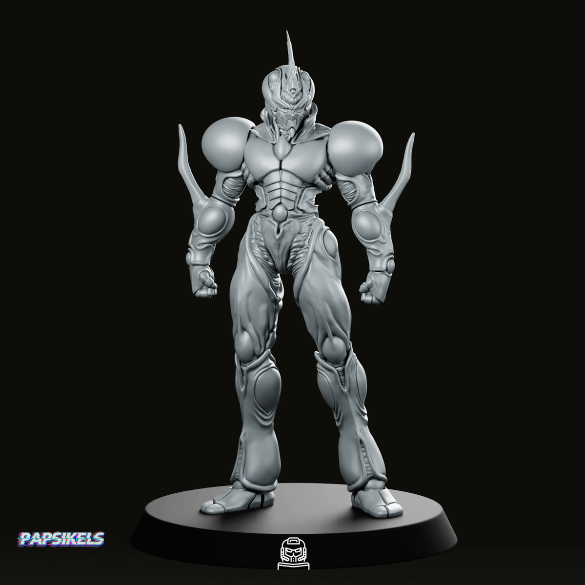 Bio Techno Man Zero 1 Miniature - Papsikels Miniatures - We Print Miniatures