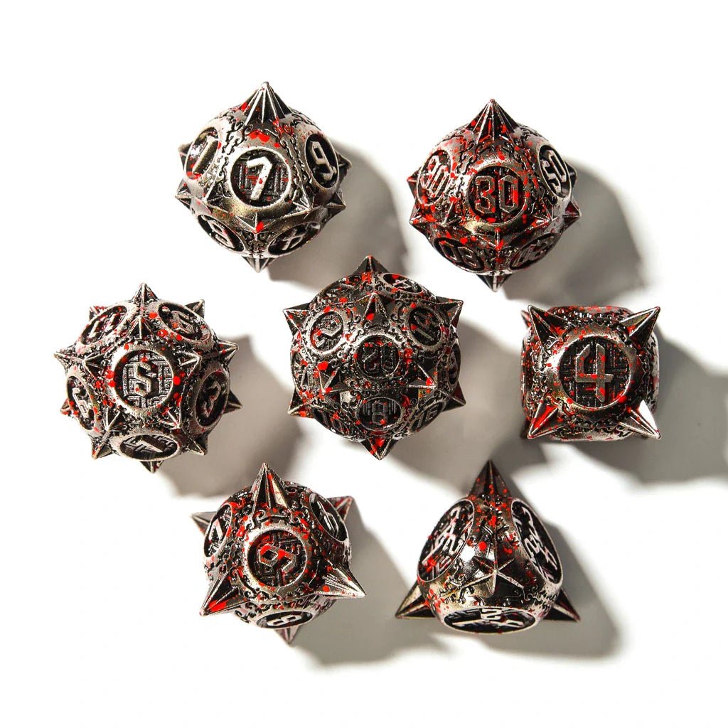 Bloody Mace | Solid Metal | 7 Piece Set - Tabletop Dominion - We Print Miniatures