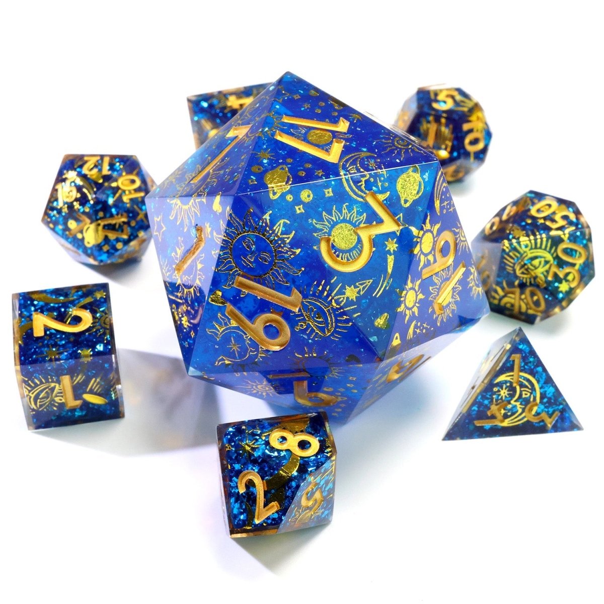 Celestial Body | 50mm D20 | Oversized Art Core Dice - Tabletop Dominion - We Print Miniatures