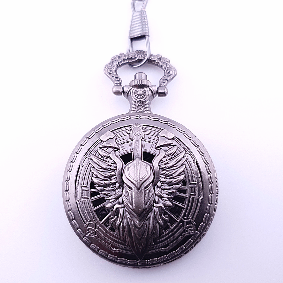Celestial Champion | Pocket Watch Case | Ancient Silver - Tabletop Dominion - We Print Miniatures