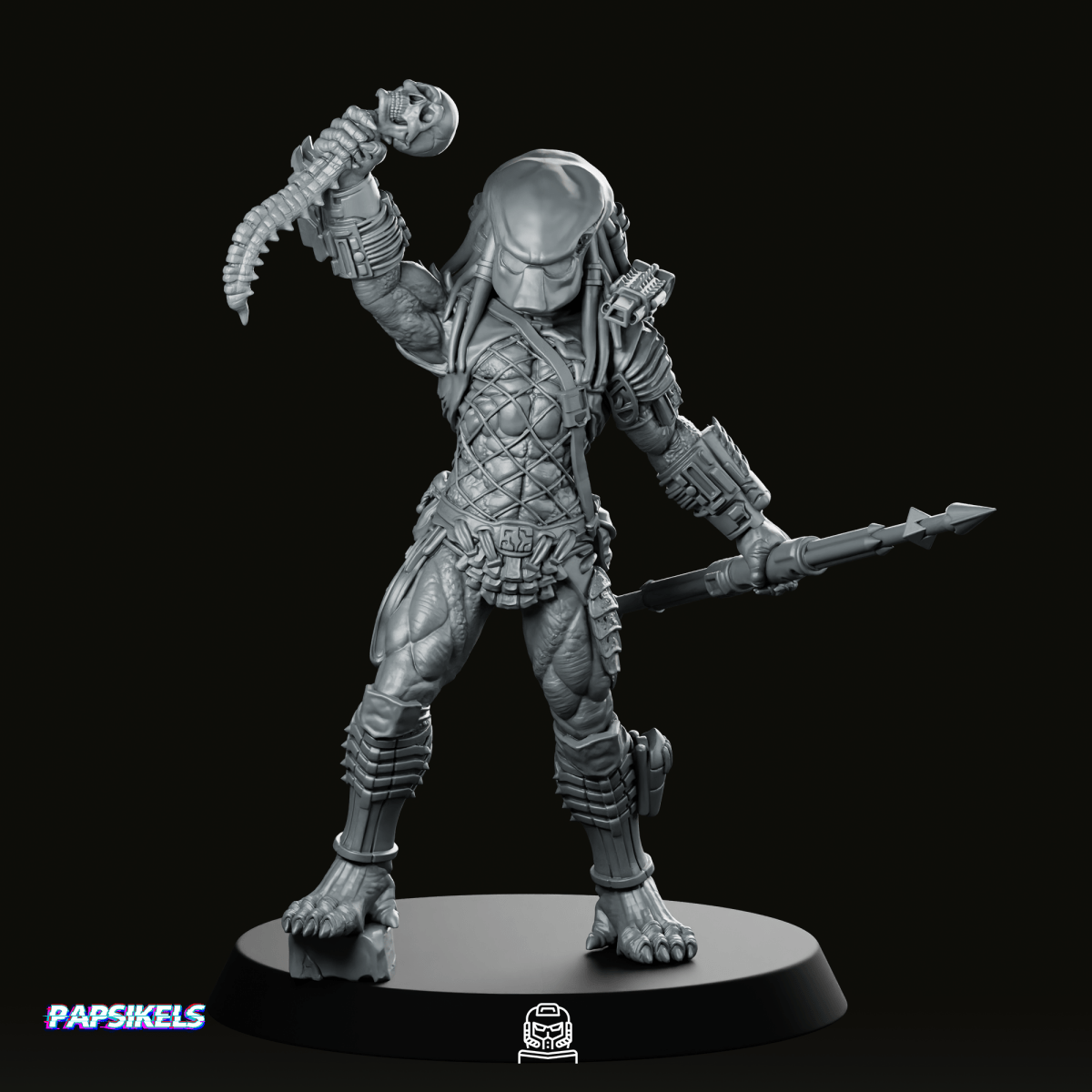 City Skull Hunter 1 Miniature - Papsikels Miniatures - We Print Miniatures