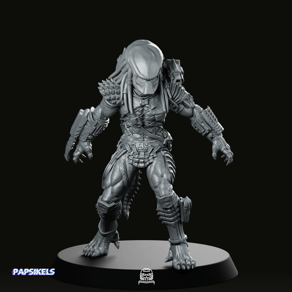 City Skull Hunter Miniature - Papsikels Miniatures - We Print Miniatures