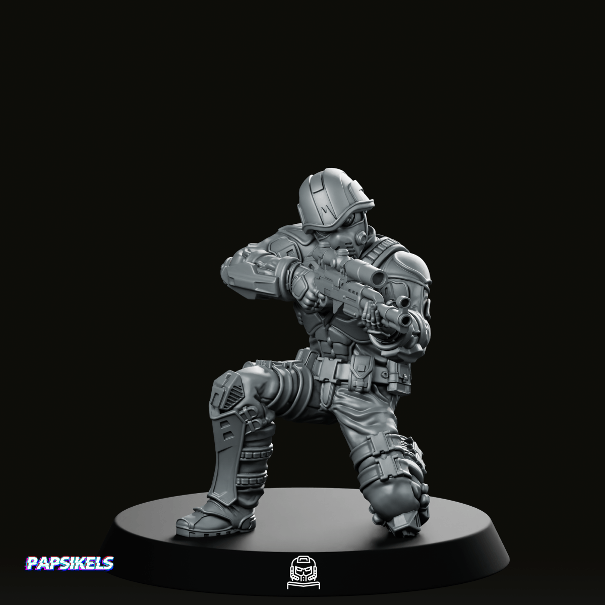 Cobra Infantry Trooper 3 Miniature - Papsikels Miniatures - We Print Miniatures