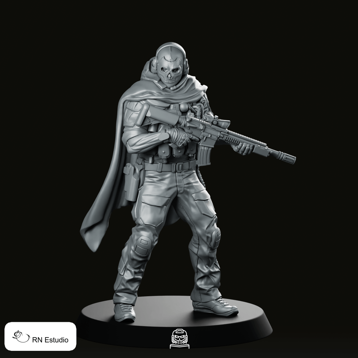 COD Ghost Miniature - RN Estudio - We Print Miniatures