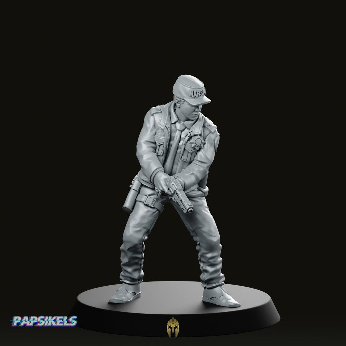 Colonial Marshal Pete Pedro Miniature - Papsikels Miniatures - We Print Miniatures