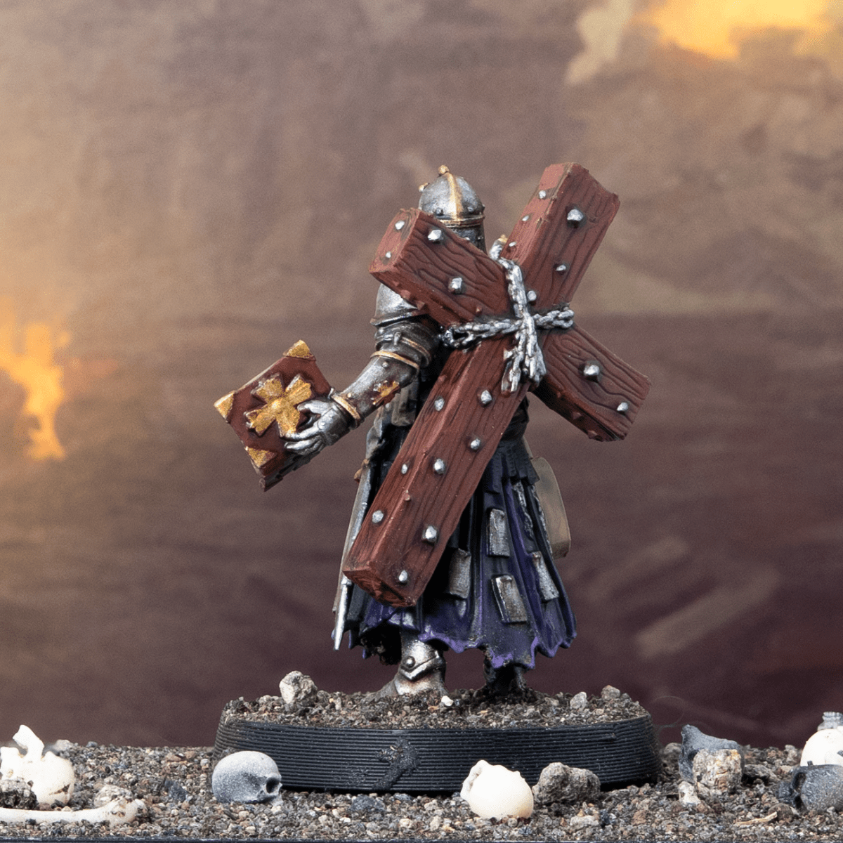 Competition Quiapo Trench Cleric Miniature - Papsikels Miniatures - We Print Miniatures