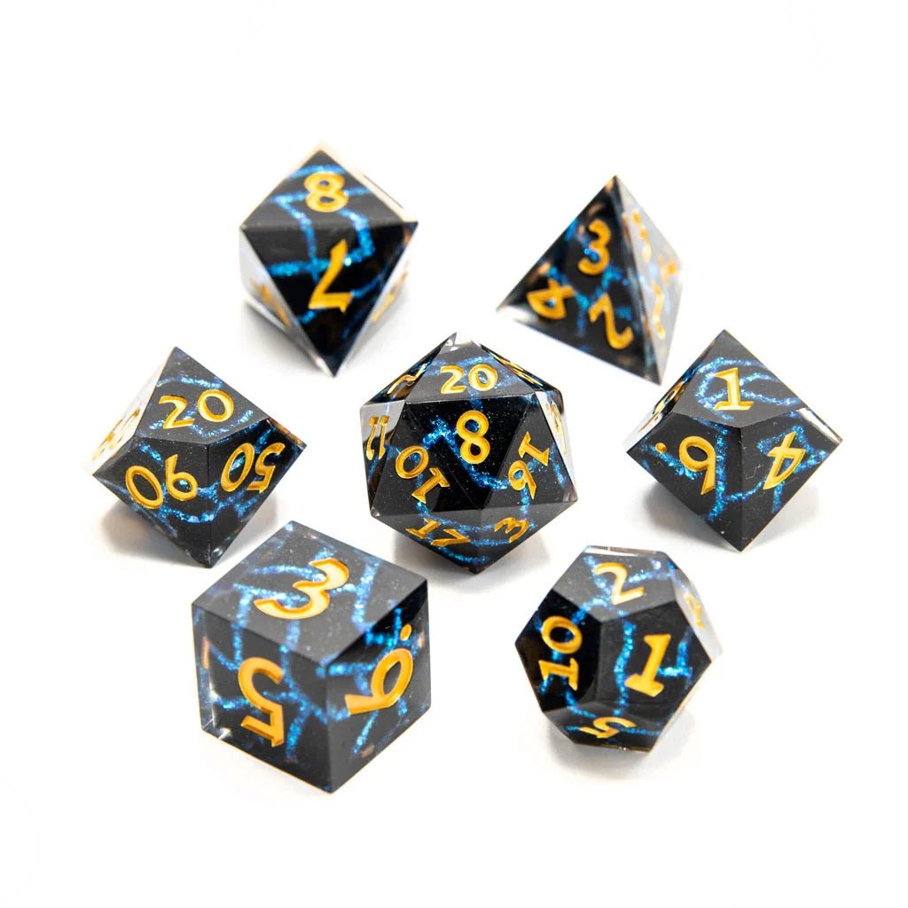 Cosmic Fracture | Art Core Dice| 7 Piece Set - Tabletop Dominion - We Print Miniatures
