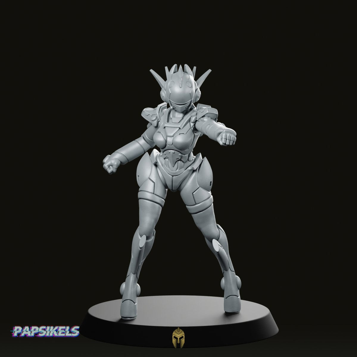 Cyberbabe Joanna Miniature - Papsikels Miniatures - We Print Miniatures