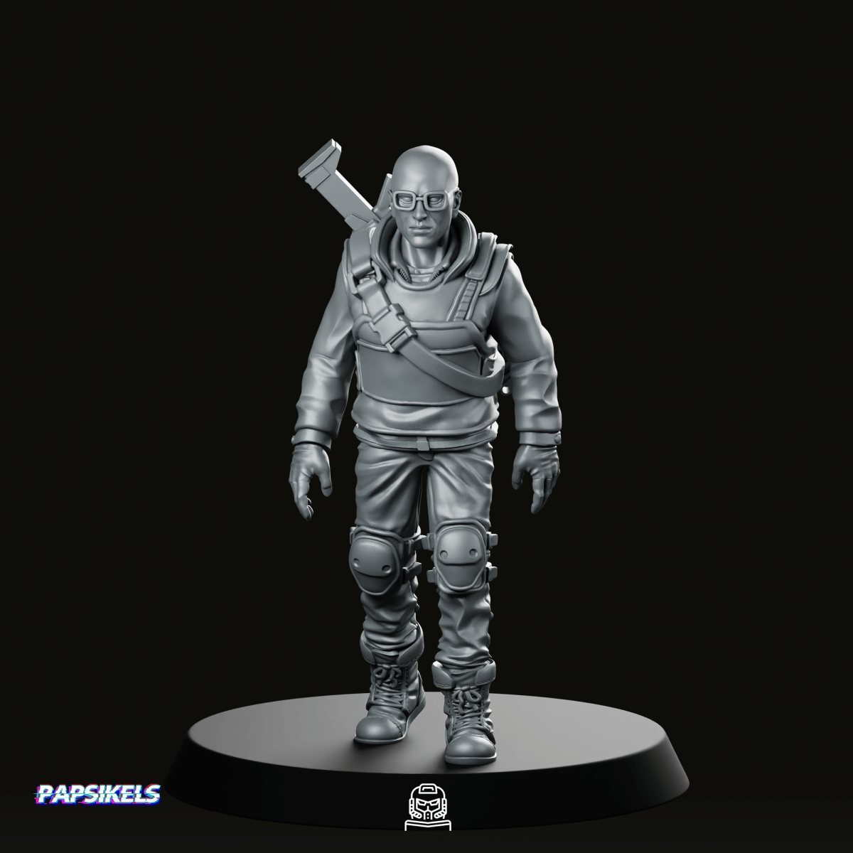Da Is One Synthetic Corporate Security Drone Miniature - Papsikels Miniatures - We Print Miniatures