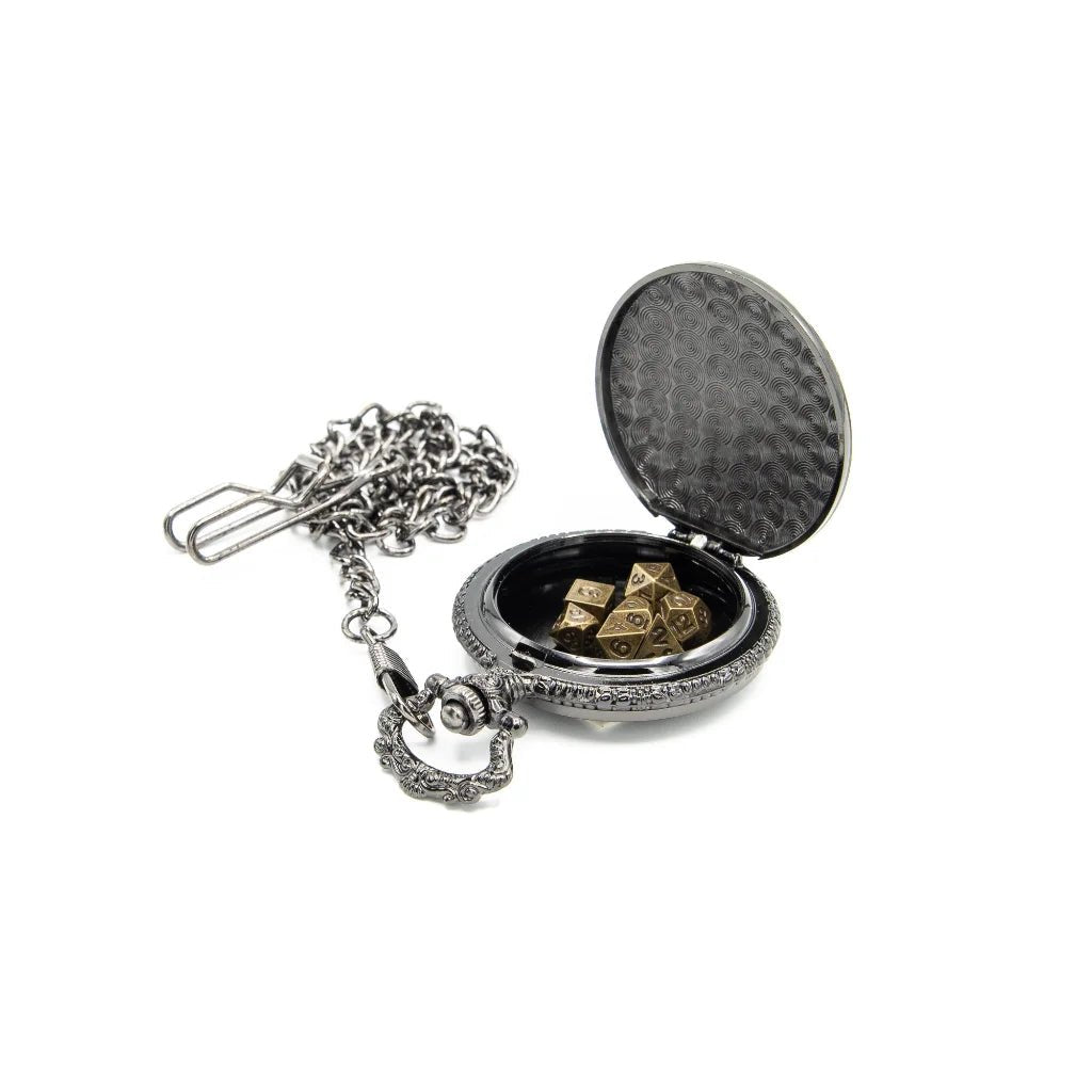 Death's Keeper | Pocket Watch Case | Ancient Silver - Tabletop Dominion - We Print Miniatures