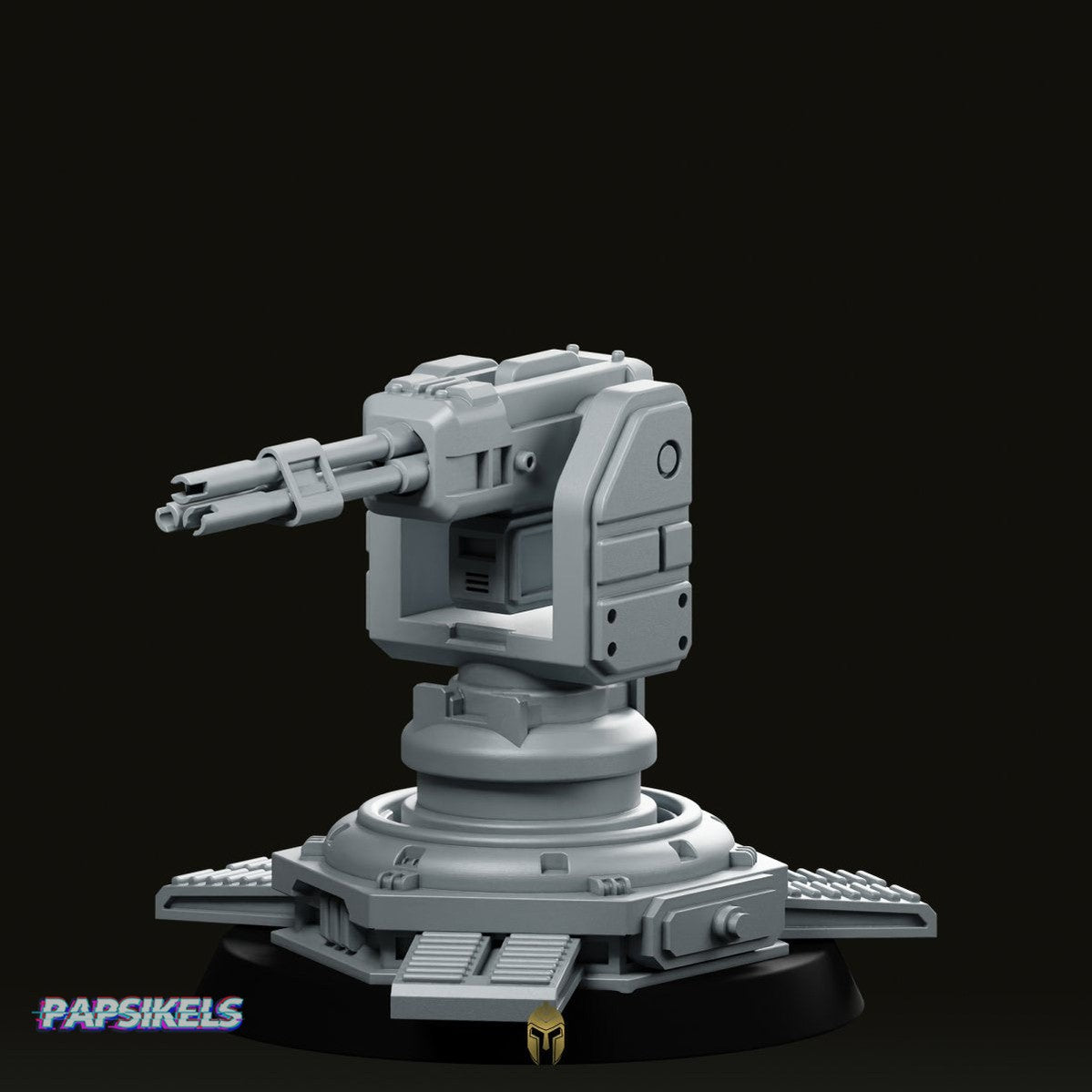 Democracy Gatling Sentry Miniature - We Print Miniatures