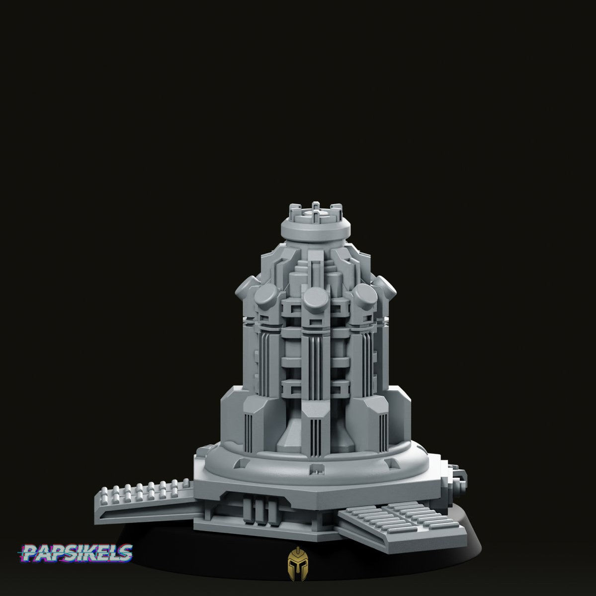 Democracy Shield Generator Sentry Miniature - Papsikels Miniatures - We Print Miniatures