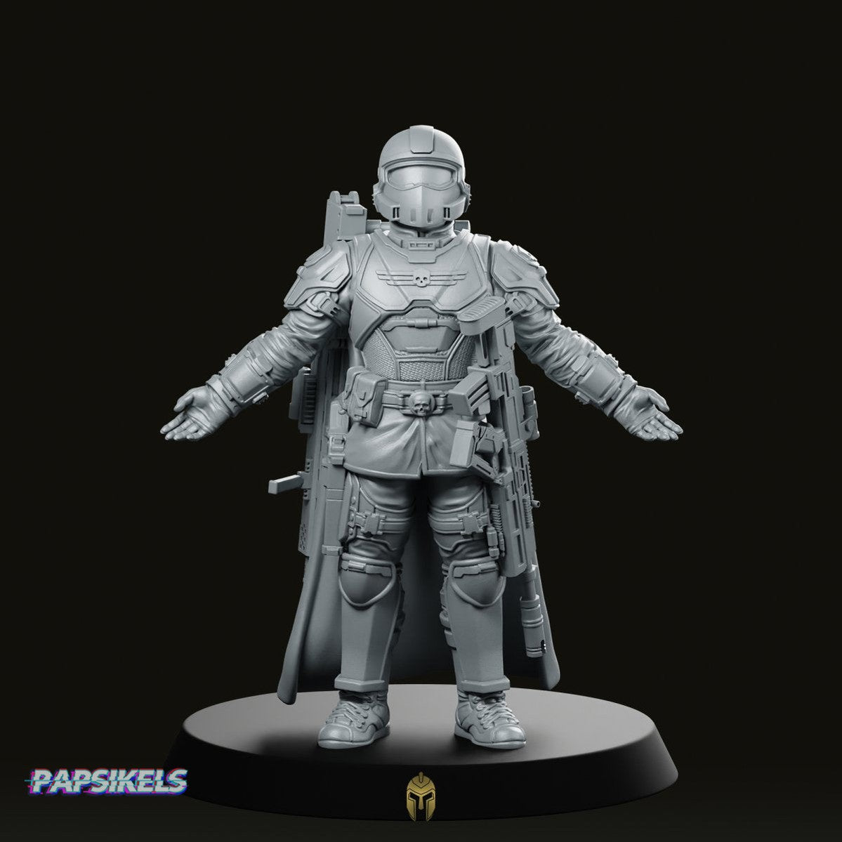 Democracy Troopers Helljumper A12 Miniature - Papsikels Miniatures - We Print Miniatures