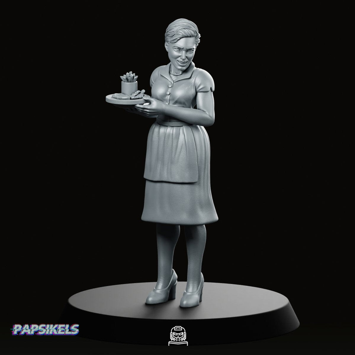 Digital Companion Domestic Partner 2 Miniature - Papsikels Miniatures - We Print Miniatures