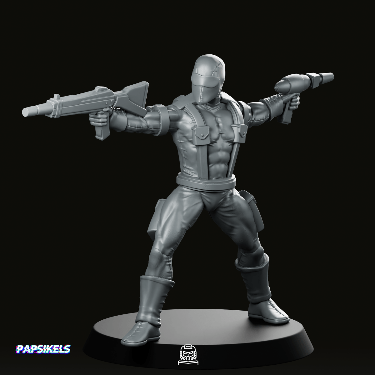 Eyed Snake Commando 1 Miniature - Papsikels Miniatures - We Print Miniatures