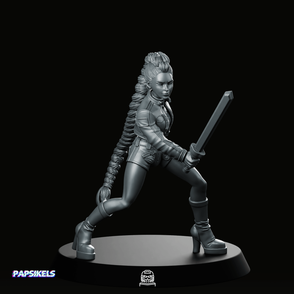 Idol Demon Hunter Rumi 2 Miniature - Papsikels Miniatures - We Print Miniatures