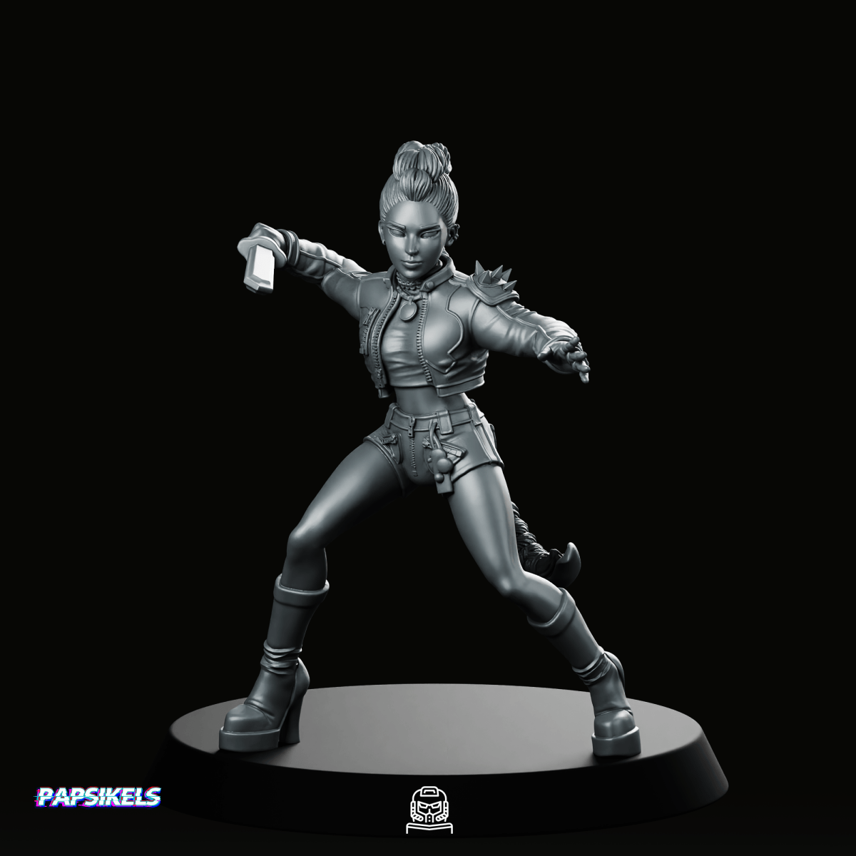 Idol Demon Hunter Rumi 3 Miniature - Papsikels Miniatures - We Print Miniatures