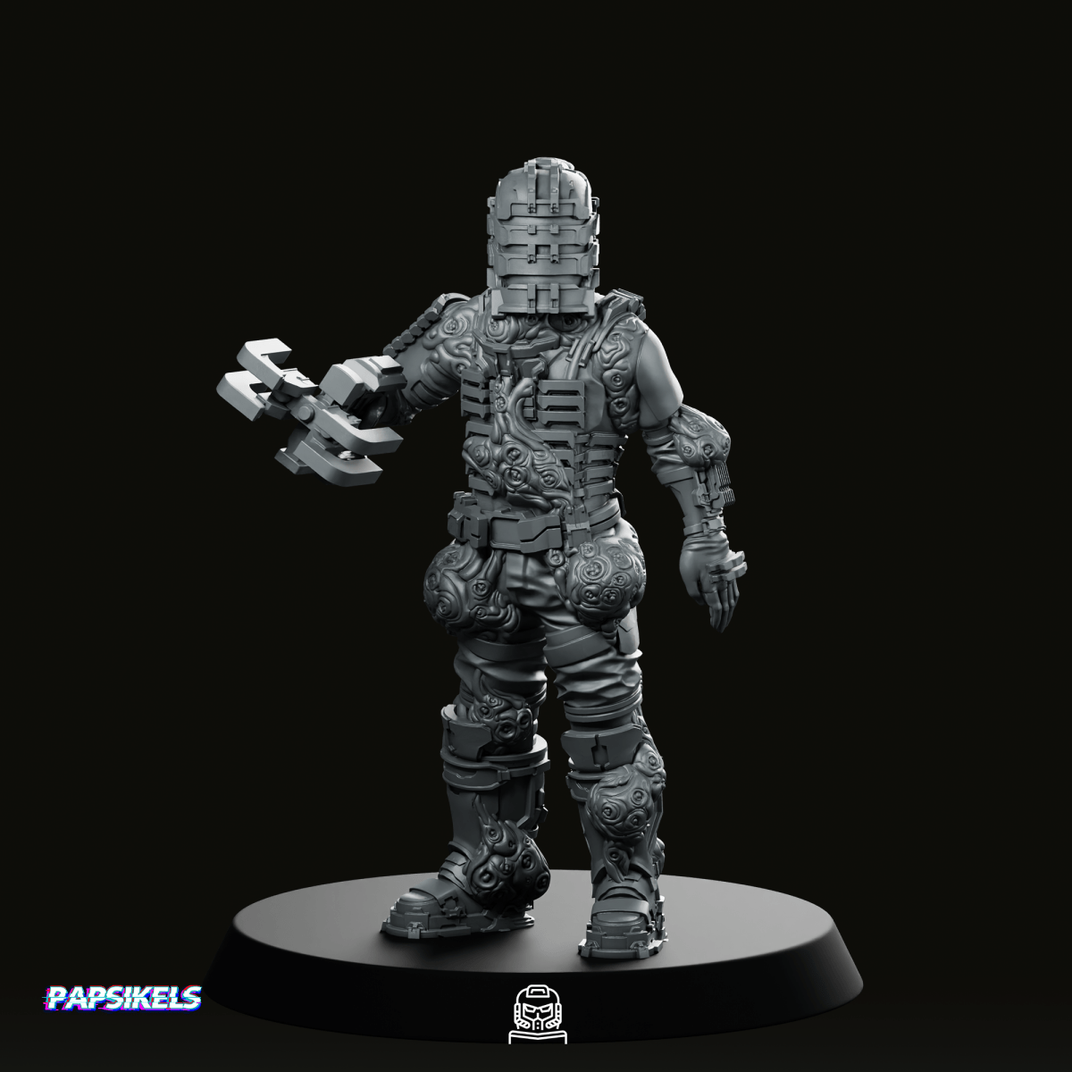 Infested Colonial Space Combat Engineer 5 Miniature - Papsikels Miniatures - We Print Miniatures